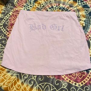 Poster Girl rhinestone skirt Bad Grl